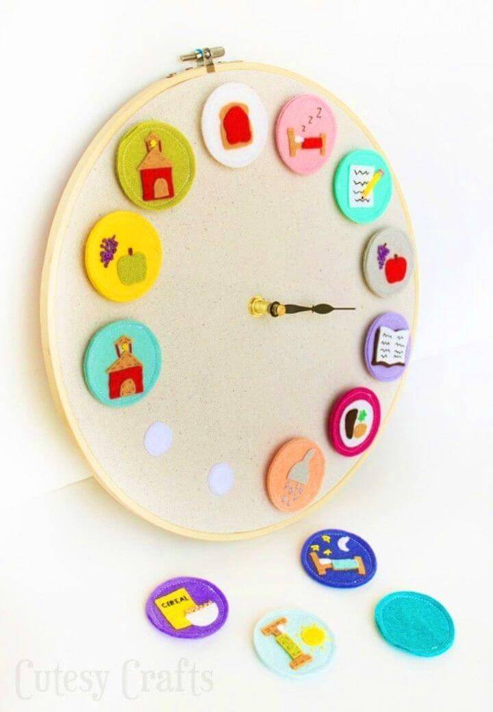 DIY Working Clock For Kids