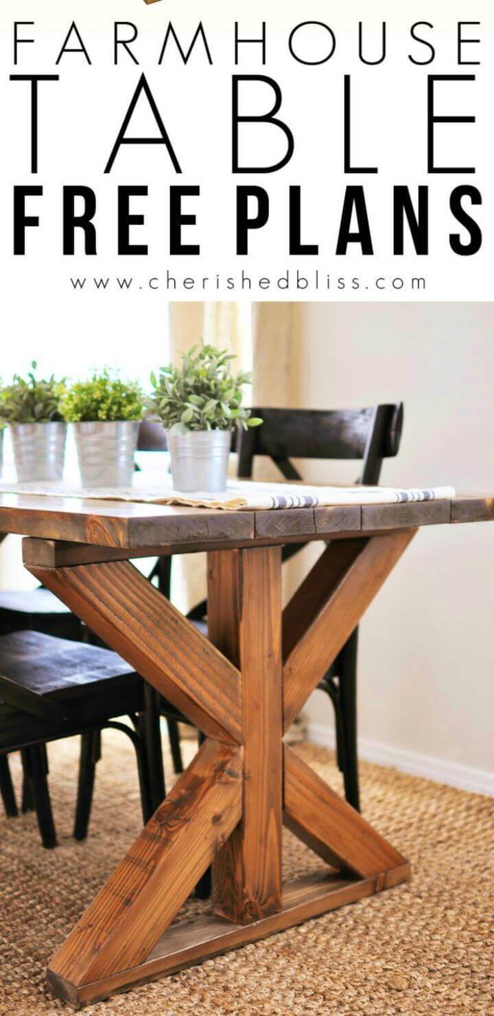 18 DIY Dining Table Plans To Build for Kitchen or Dining Room
