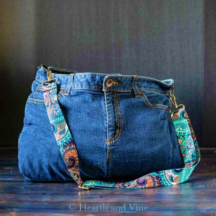 Easy DIY Bag from Old Jeans