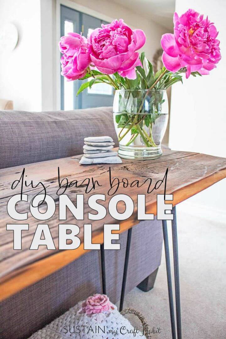 Easy DIY Console Table