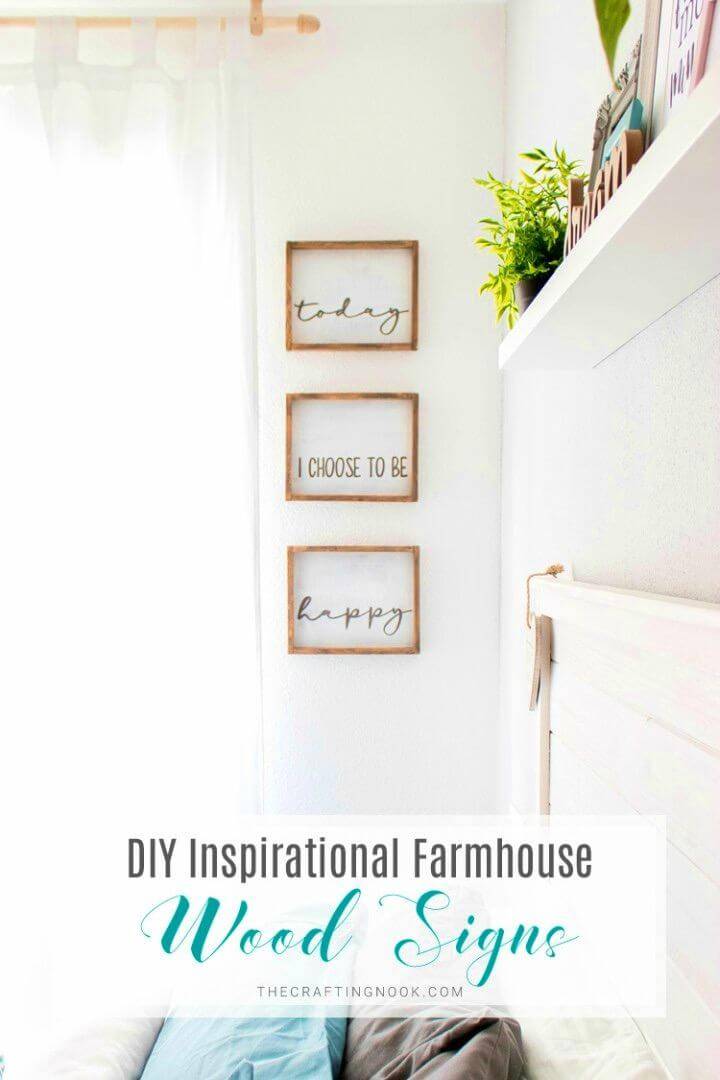 Easy DIY Inspirational Farmhouse Wood Signs