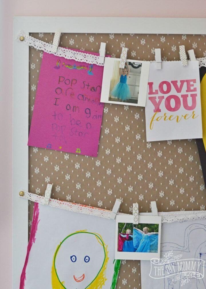 Simple Way to Make Kids’ Art Display