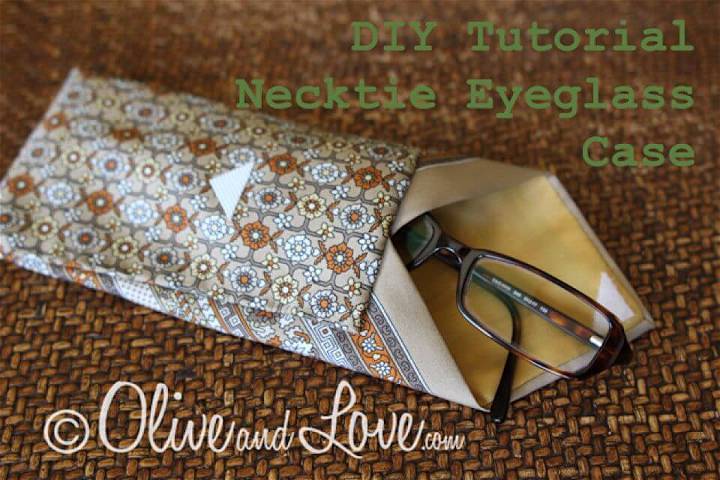Easy DIY Necktie Eyeglass Case