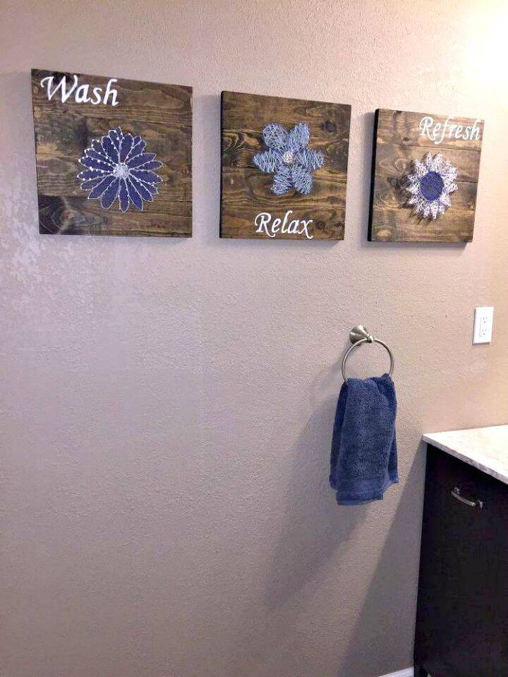 Easy To Make Bathroom Wall Art