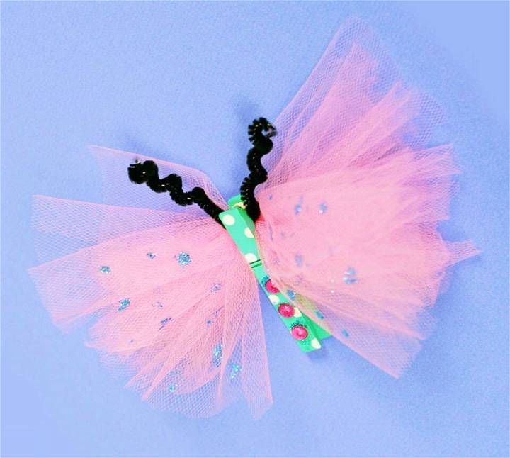 Easy to Make Clothespin Butterfly