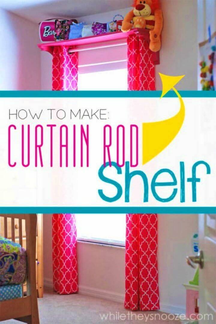 Easy to Make Curtain Shelf