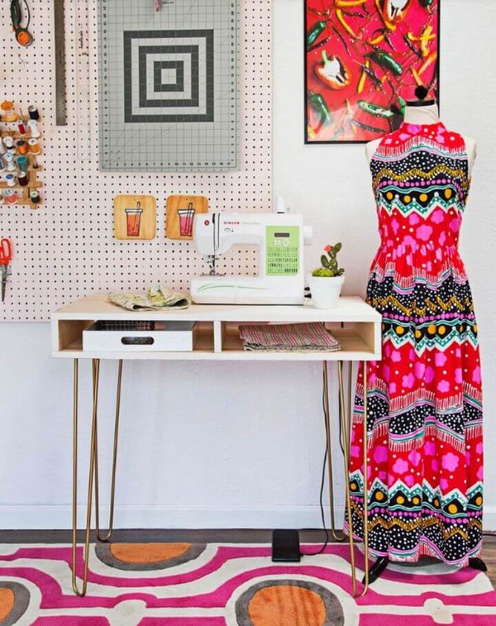 Easy to Make Sewing Desk