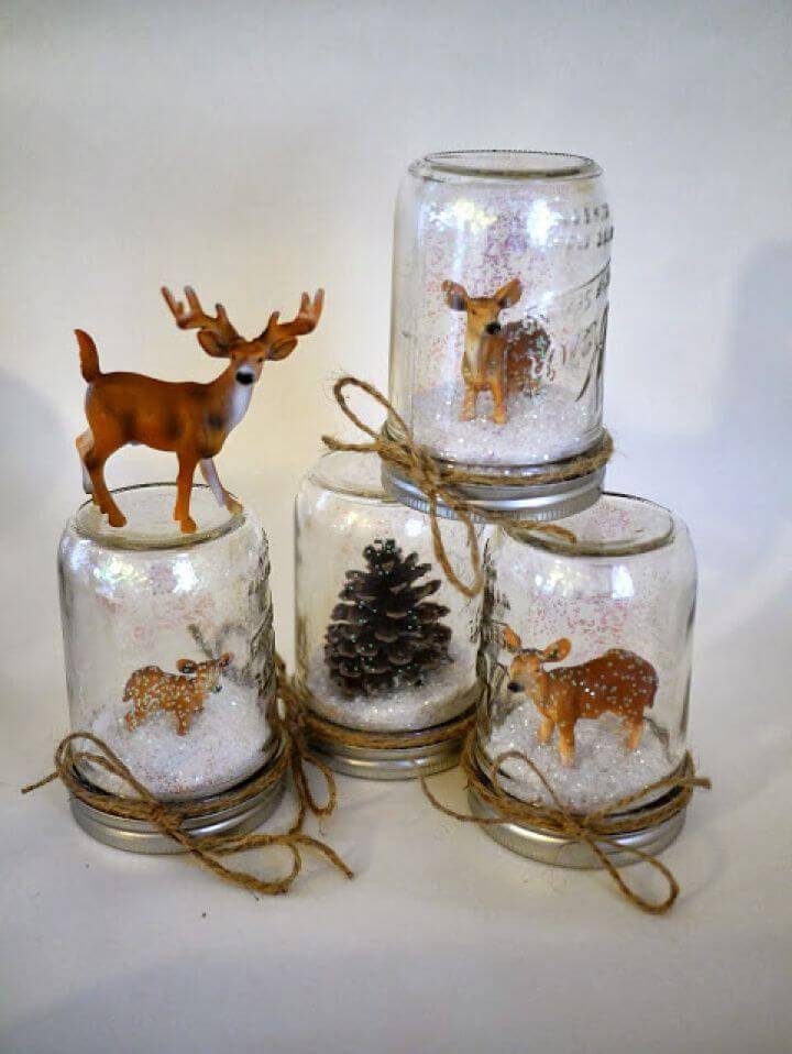 Easy to Make Waterless Snow Globes