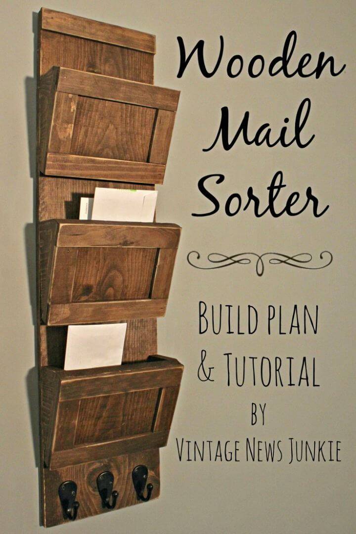 Easy to Make Wood Mail Sorter