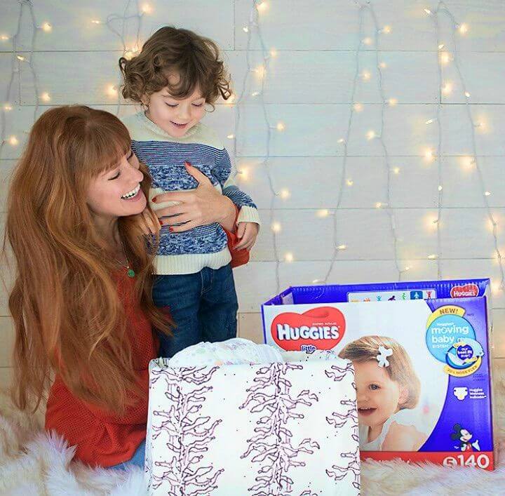 Empty Diaper Box Into a Fabric Storage Bin