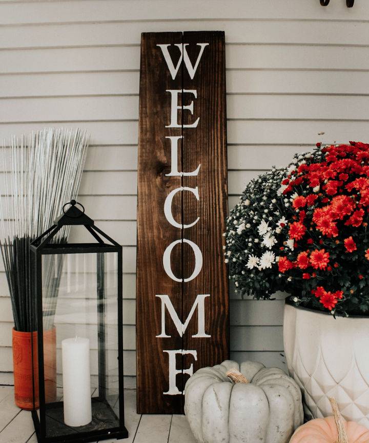 Front Porch Welcome Sign With Krazy Glue