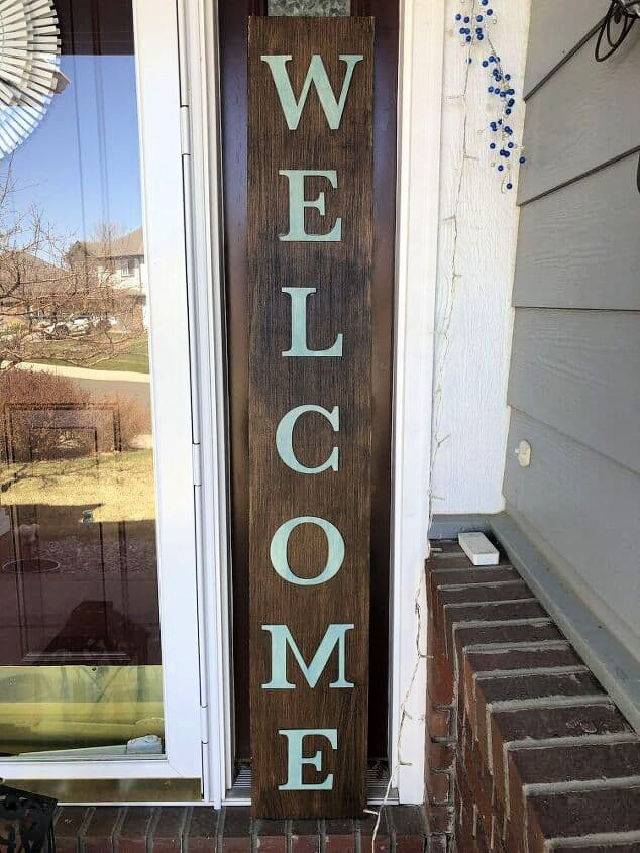 Front Porch Welcome Sign for Home