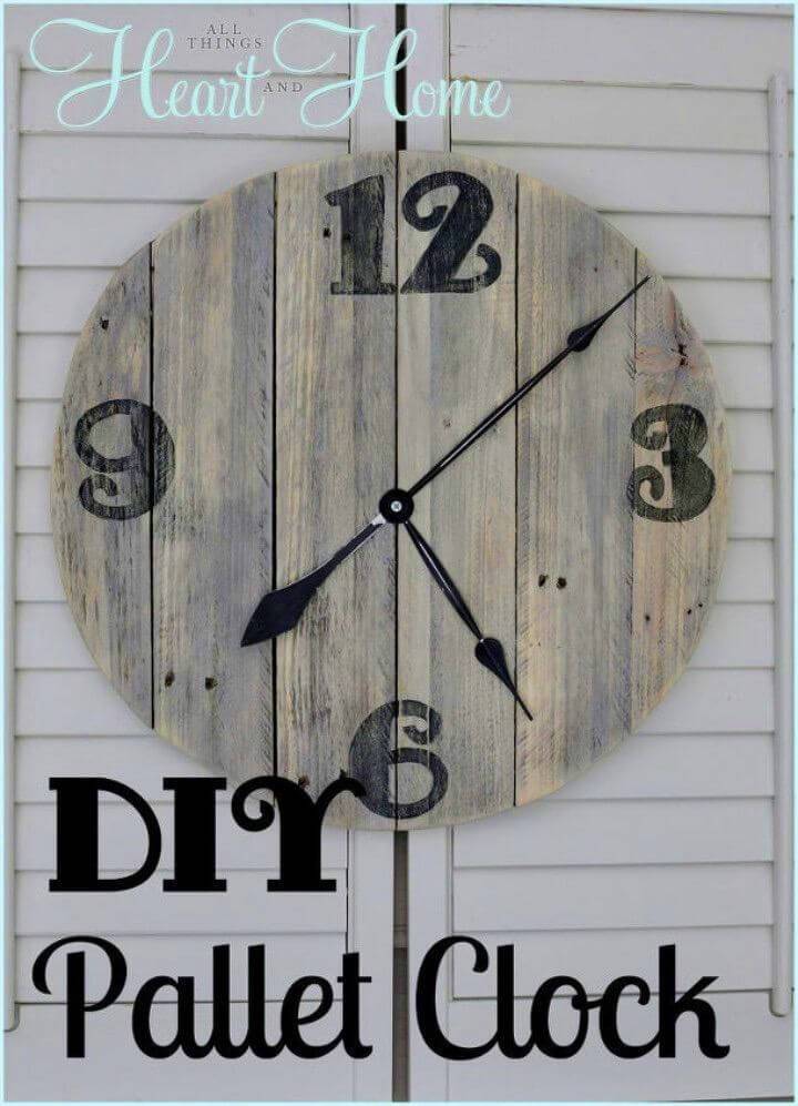 How To Turn a Pallet into Clock