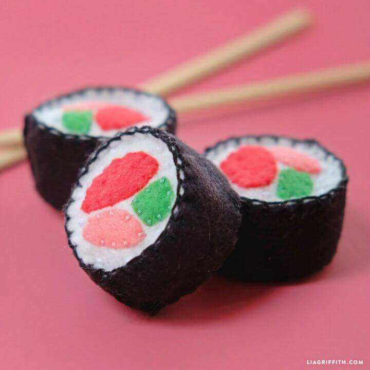 How to DIY Felt Sushi Cat Toy