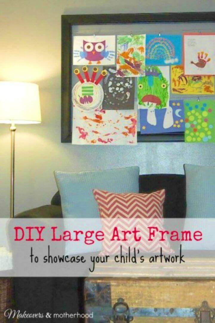 How to DIY Large Art Frame