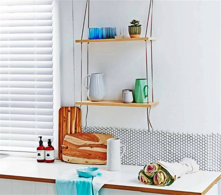 How To Make Leather Hanging Shelf