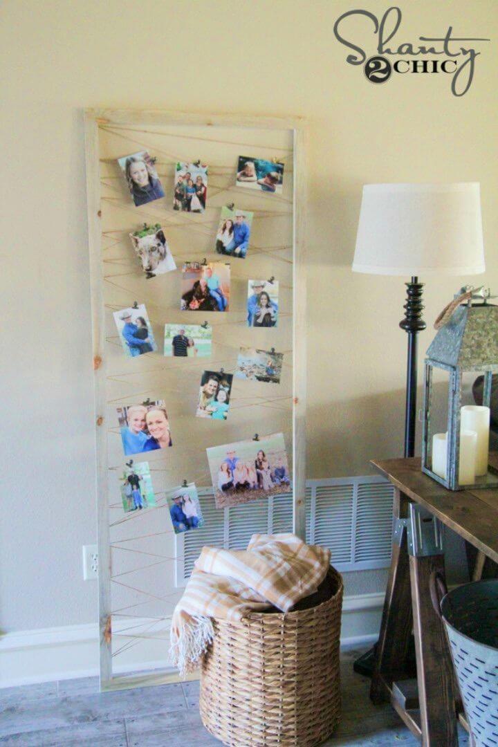 Homemade Kids Photo Display Frame