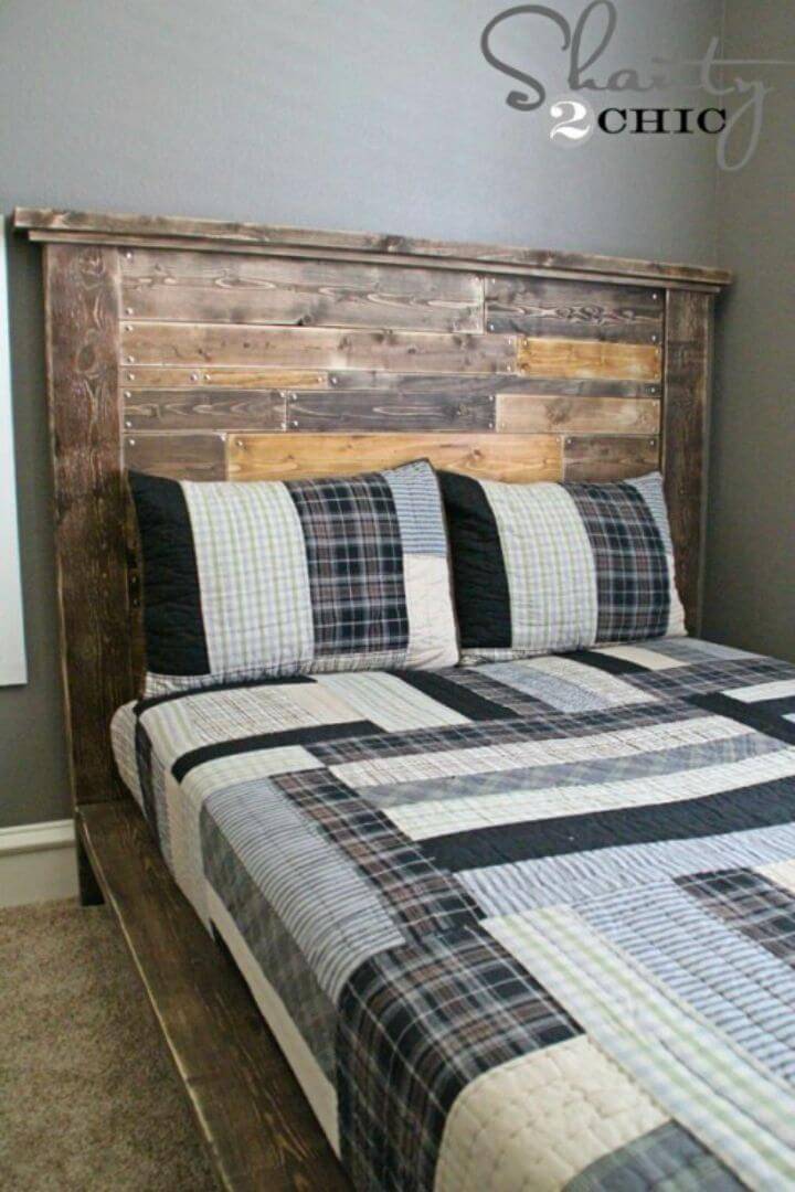 How to DIY Planked Headboard