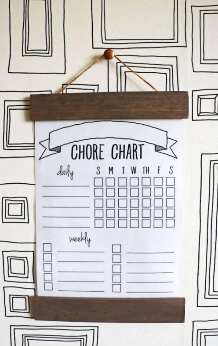 How to DIY Printable Chore Chart