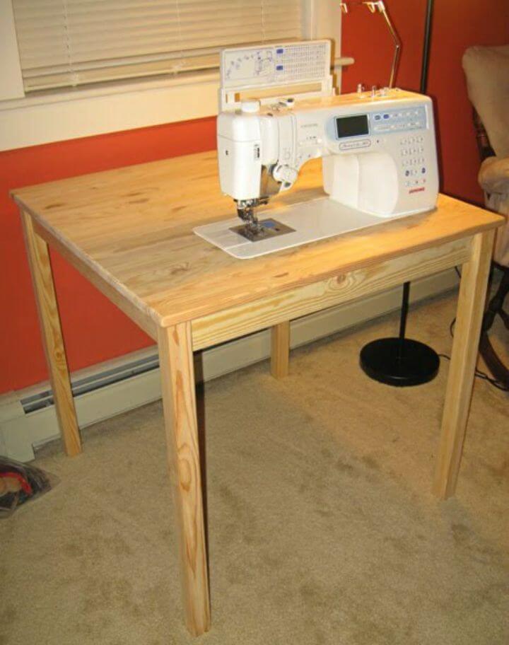 DIY: Sewing machine extension table 