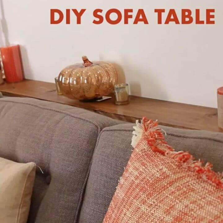 How to DIY Sofa Table