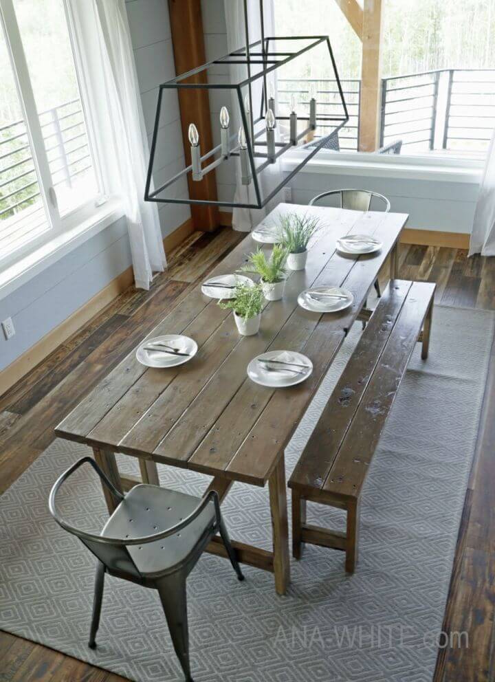 50 Diy Dining Table Plans To Build For, Dining Room Table Plans