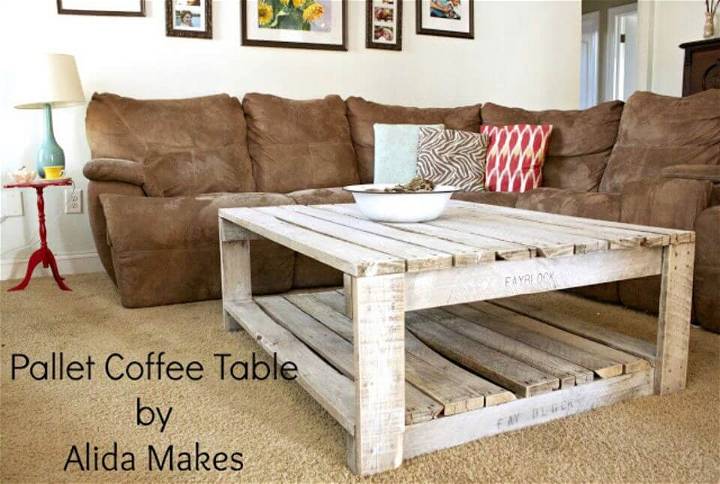 How to Make Coffee Table from Pallets