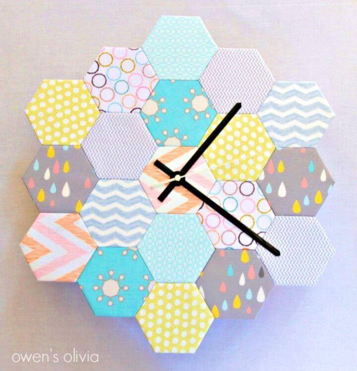 How to Make Fat Quarter Hexagon Clock