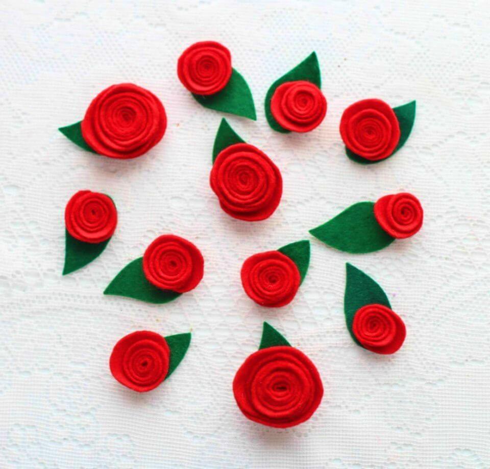 How to Make Felt Rose