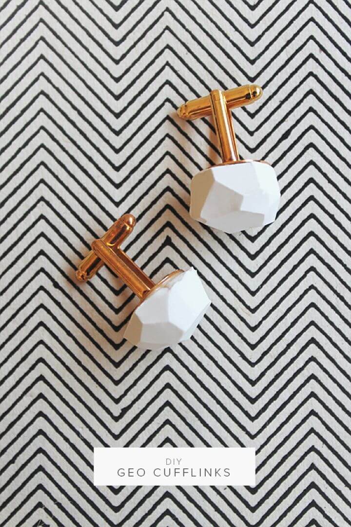 How to Make Geo Cufflinks