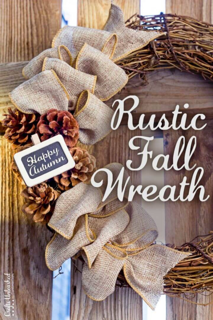 How to Make Rustic Fall Wreath
