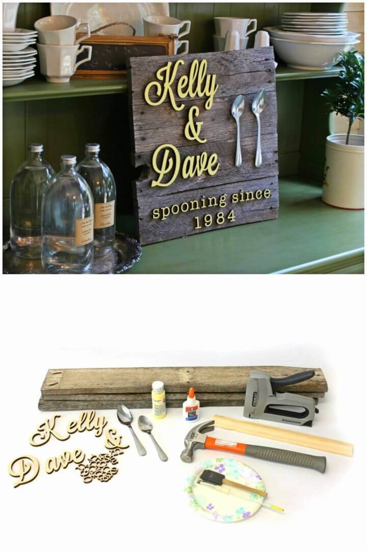 How to Make Spooning Pallet Sign