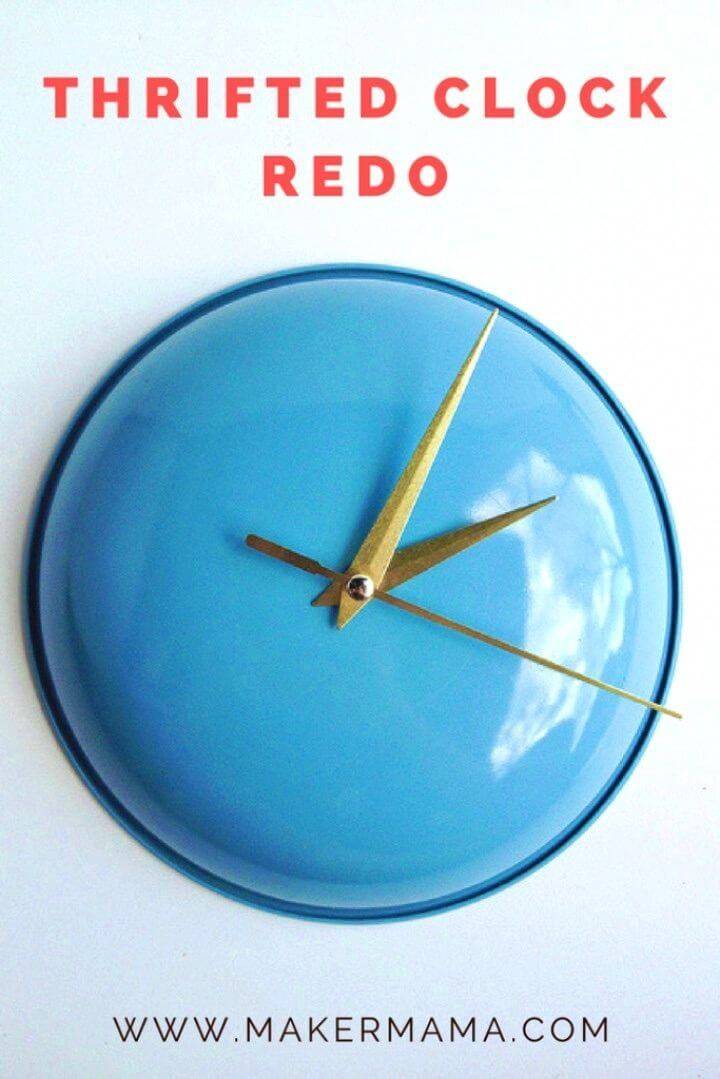 How to Make Thrifted Clock Redo