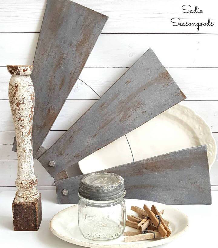 How to Make Windmill Wall Decor Using Ceiling Fan Blades