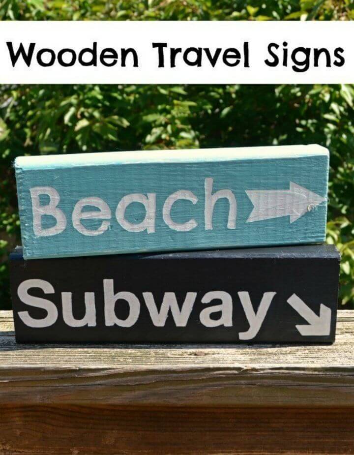 How to Make Wooden Travel Signs
