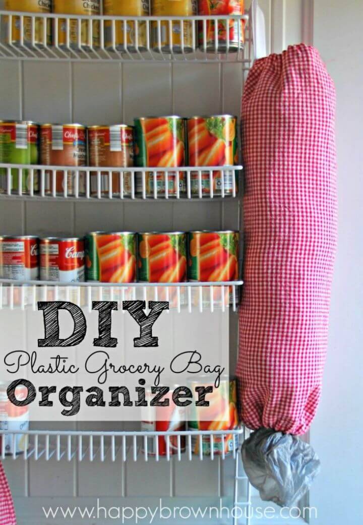How to Sew Plastic Grocery Bag Organizer