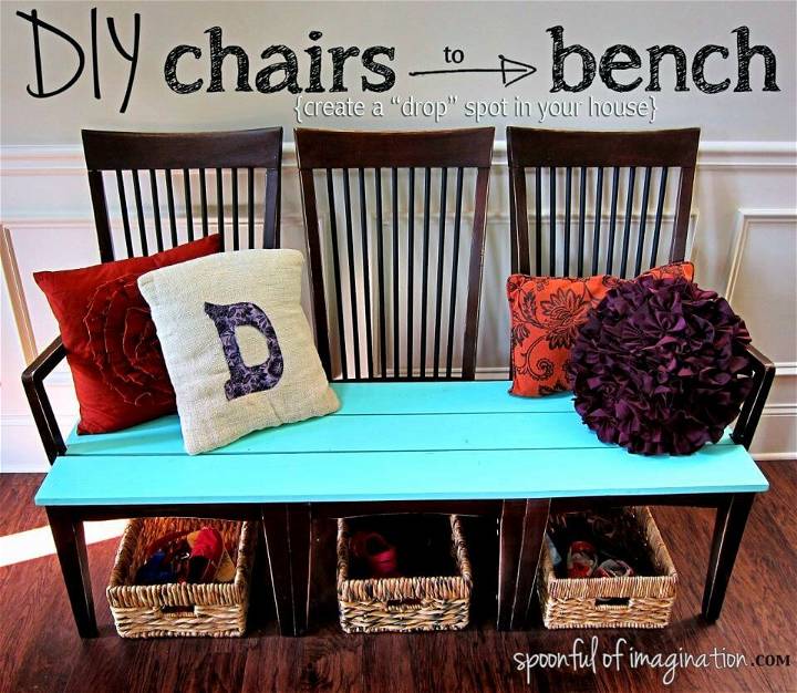 How to Turn Kitchen Chairs Into Bench