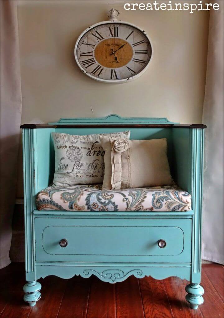 How to Turned Dresser Into Bench