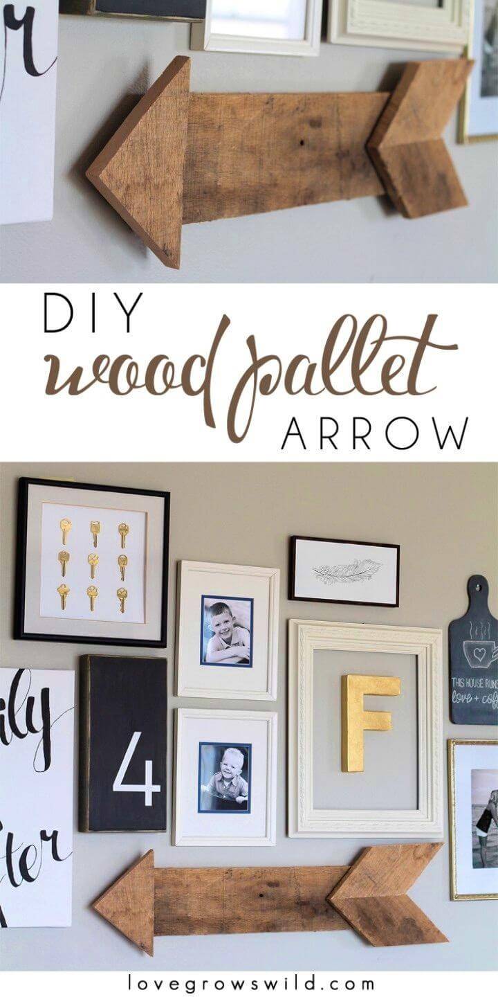 Incredible DIY Wood Pallet Arrow