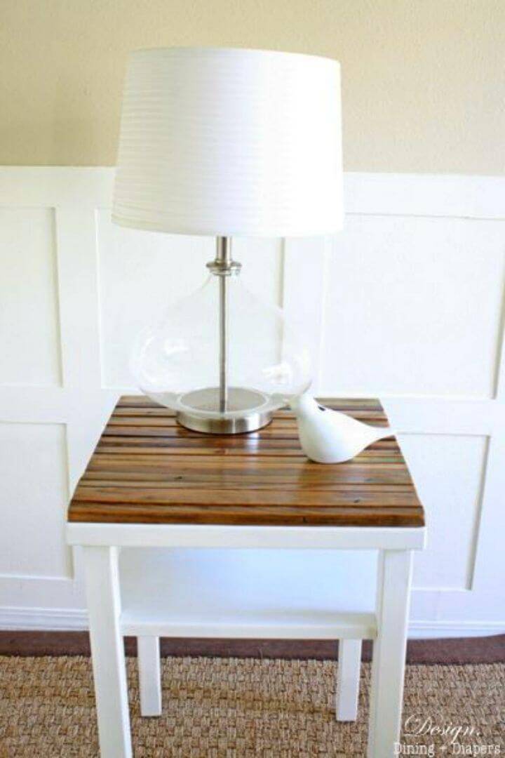 Inexpensive DIY Rustic Side Table
