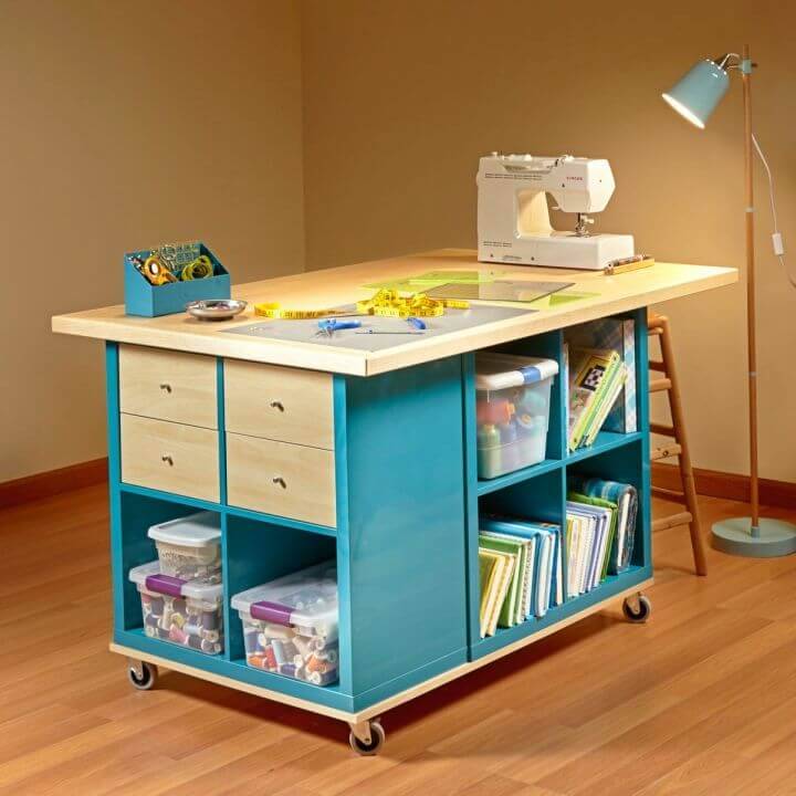 Inexpensive DIY Sewing Table