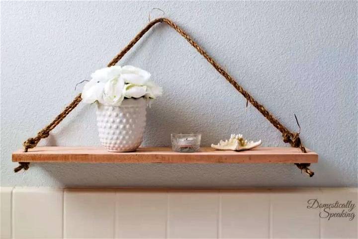 Inexpensive DIY Wooden Swing Shelf