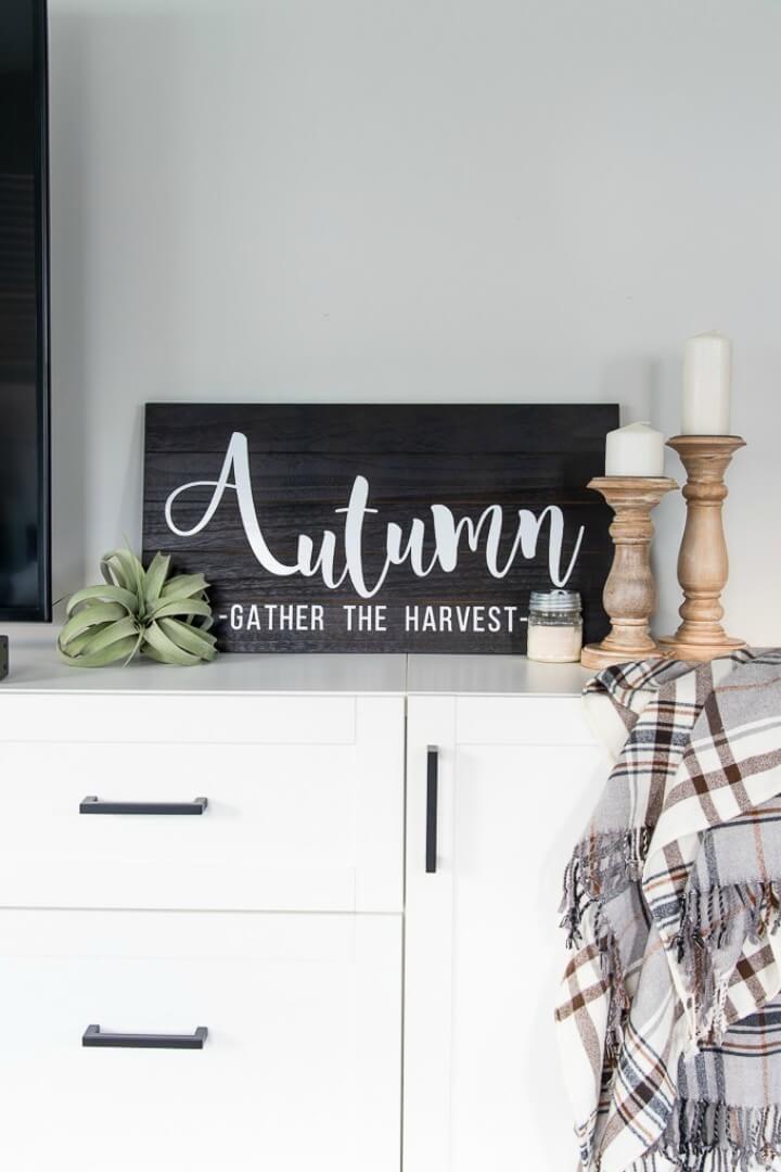 Make Autumn Wooden Sign to Sell