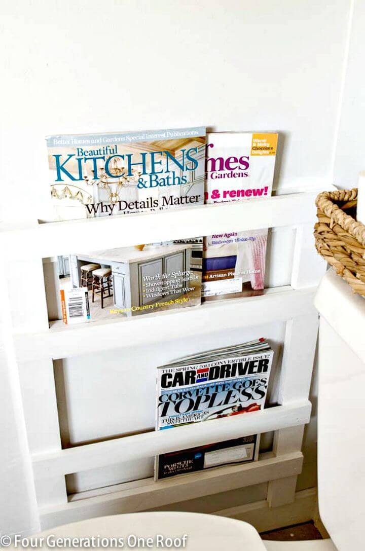 Make Bathroom Magazine Rack