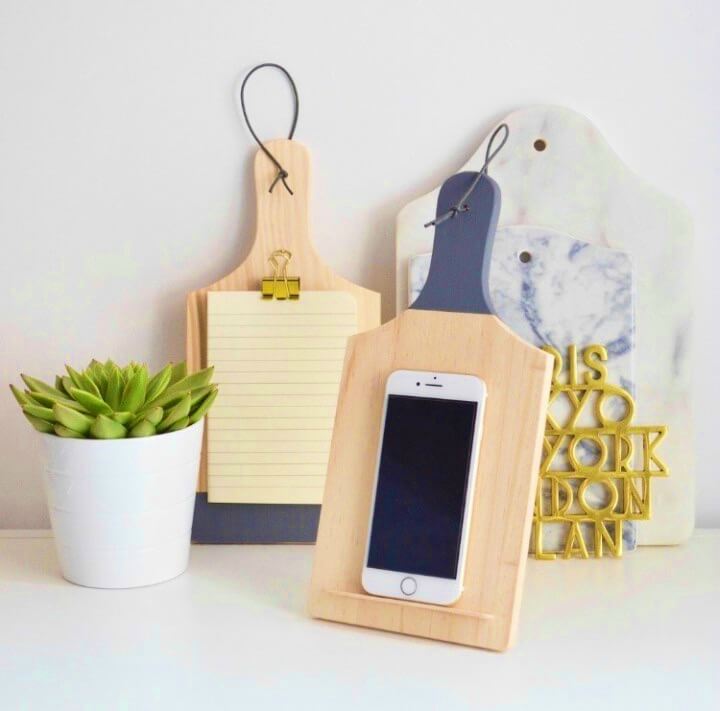 DIY Chopping Board Rest and Note Pad