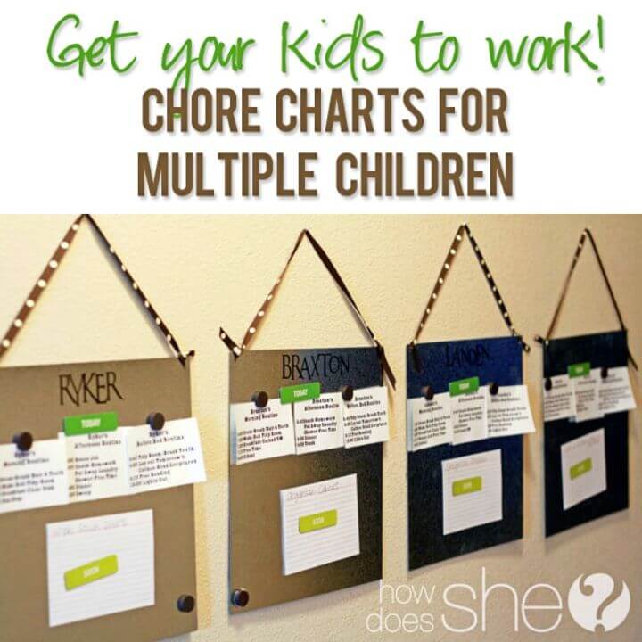 Make Chore Chart for Multiple Children