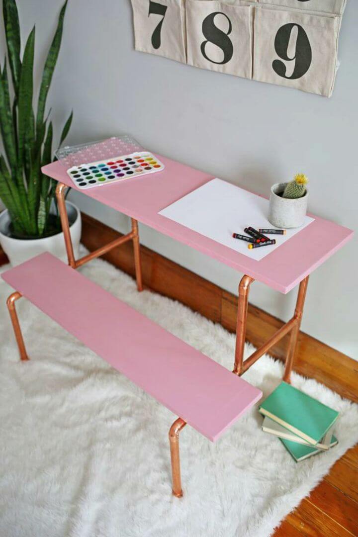 Make a Copper Pipe Child’s Desk