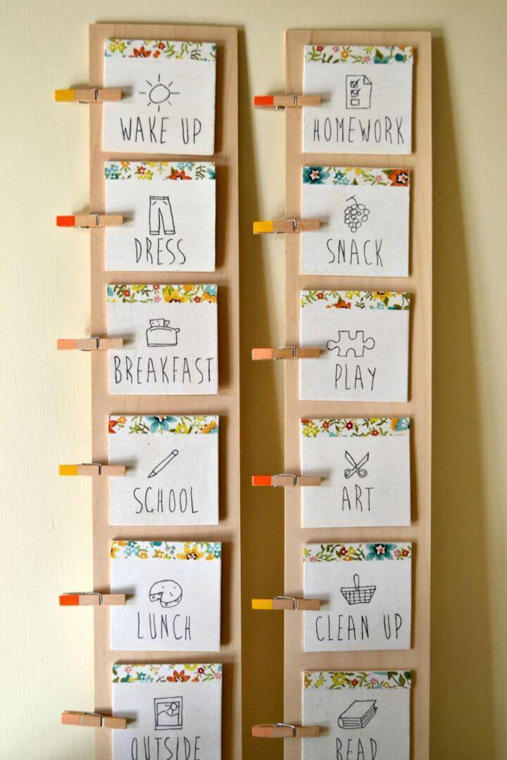 Make Daily Routine Chart for Kids