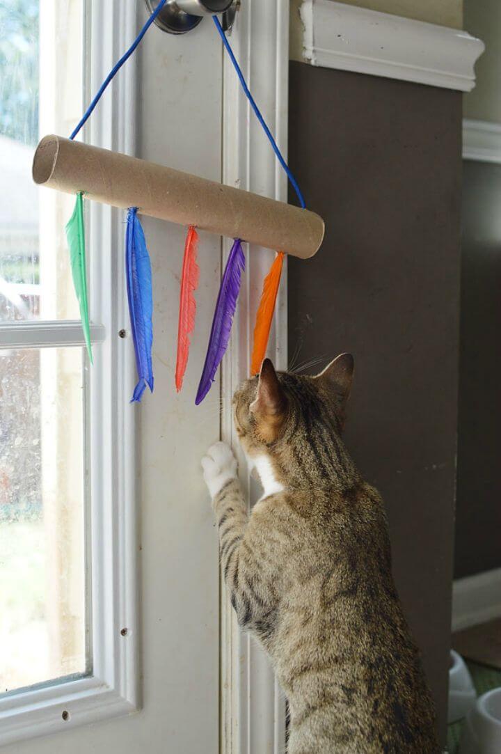 Make Empty Paper Towel Rolls Cat Toys