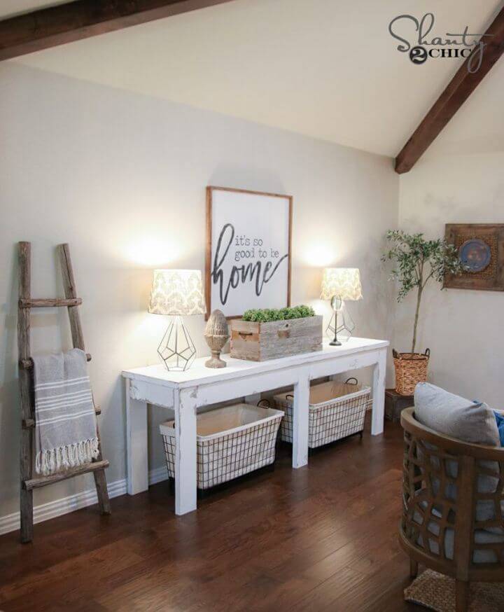 Make Farmhouse Console Table Under 40